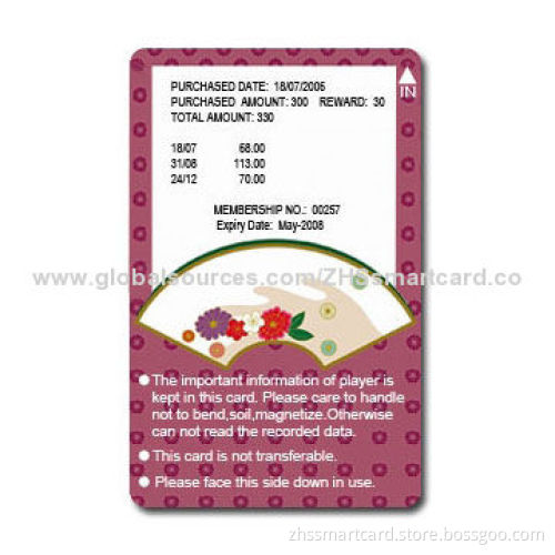 High Quality Plastic Thermal Rewrite Cards